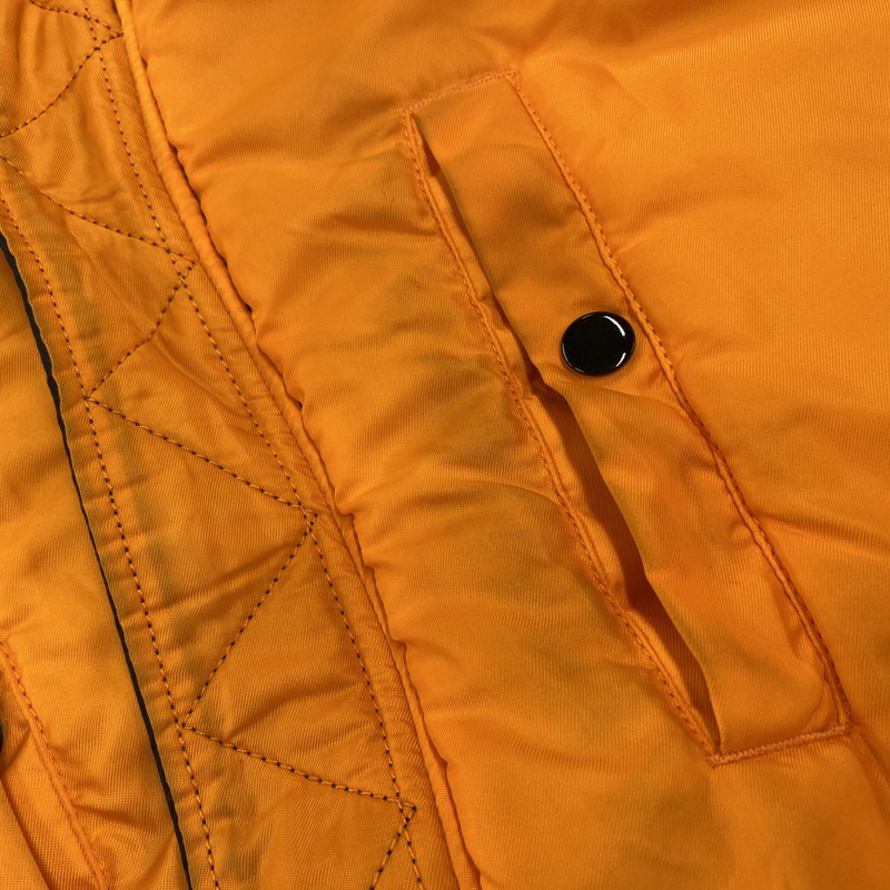【中古品】【メンズ】 ALPHA INDUSTRIES アルファ インダストリーズ 615-37901 MA-1 FLIGHT JACKET フライト ジャケット アウター 145-260709-ya-04-izu サイズ：XL カラー：ブラック×オレンジ 万代Net店