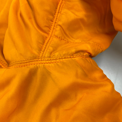 【中古品】【メンズ】 ALPHA INDUSTRIES アルファ インダストリーズ 615-37901 MA-1 FLIGHT JACKET フライト ジャケット アウター 145-260709-ya-04-izu サイズ：XL カラー：ブラック×オレンジ 万代Net店
