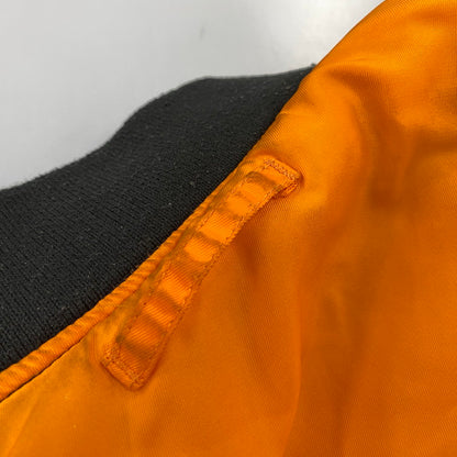 【中古品】【メンズ】 ALPHA INDUSTRIES アルファ インダストリーズ 615-37901 MA-1 FLIGHT JACKET フライト ジャケット アウター 145-260709-ya-04-izu サイズ：XL カラー：ブラック×オレンジ 万代Net店
