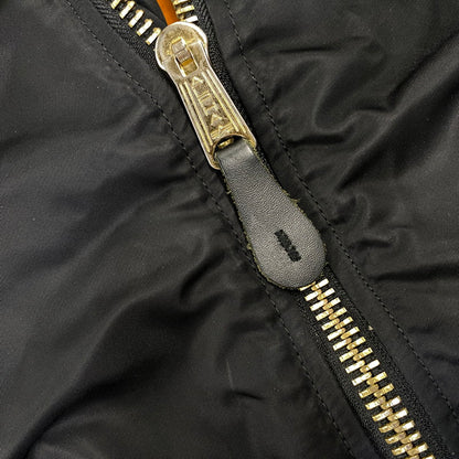 【中古品】【メンズ】 ALPHA INDUSTRIES アルファ インダストリーズ 615-37901 MA-1 FLIGHT JACKET フライト ジャケット アウター 145-260709-ya-04-izu サイズ：XL カラー：ブラック×オレンジ 万代Net店