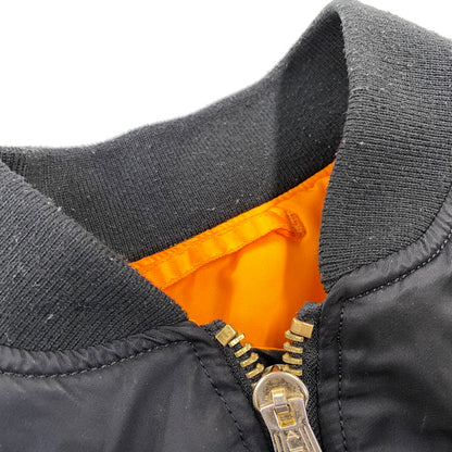 【中古品】【メンズ】 ALPHA INDUSTRIES アルファ インダストリーズ 615-37901 MA-1 FLIGHT JACKET フライト ジャケット アウター 145-260709-ya-04-izu サイズ：XL カラー：ブラック×オレンジ 万代Net店
