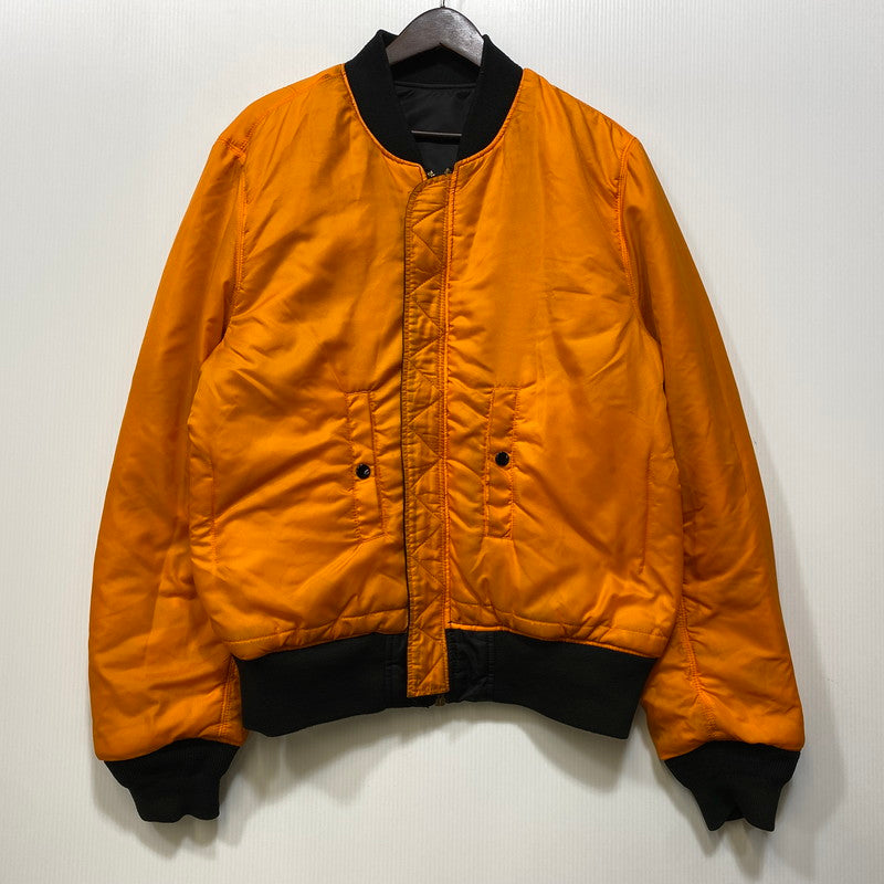 【中古品】【メンズ】 ALPHA INDUSTRIES アルファ インダストリーズ 615-37901 MA-1 FLIGHT JACKET フライト ジャケット アウター 145-260709-ya-04-izu サイズ：XL カラー：ブラック×オレンジ 万代Net店
