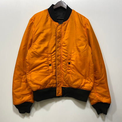 【中古品】【メンズ】 ALPHA INDUSTRIES アルファ インダストリーズ 615-37901 MA-1 FLIGHT JACKET フライト ジャケット アウター 145-260709-ya-04-izu サイズ：XL カラー：ブラック×オレンジ 万代Net店
