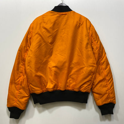 【中古品】【メンズ】 ALPHA INDUSTRIES アルファ インダストリーズ 615-37901 MA-1 FLIGHT JACKET フライト ジャケット アウター 145-260709-ya-04-izu サイズ：XL カラー：ブラック×オレンジ 万代Net店