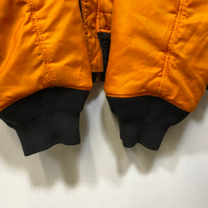 【中古品】【メンズ】 ALPHA INDUSTRIES アルファ インダストリーズ 615-37901 MA-1 FLIGHT JACKET フライト ジャケット アウター 145-260709-ya-04-izu サイズ：XL カラー：ブラック×オレンジ 万代Net店