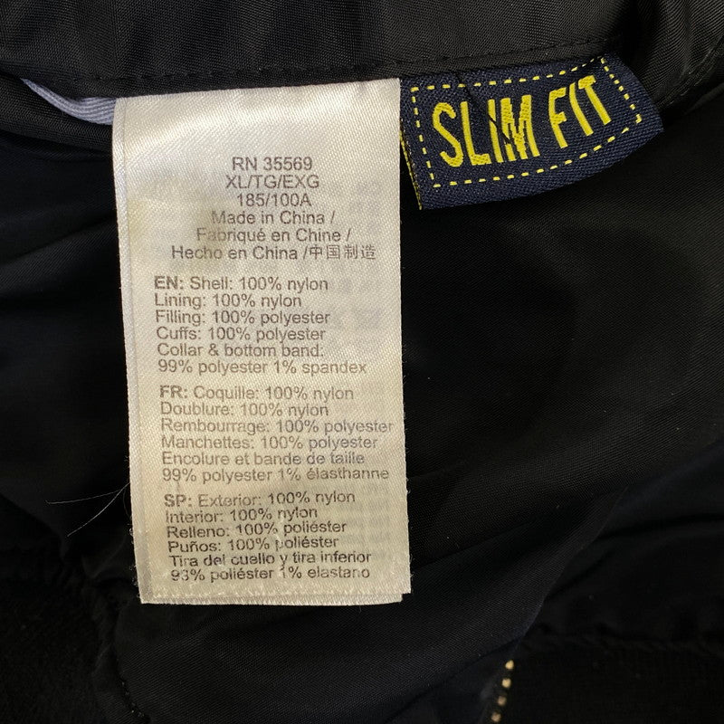 【中古品】【メンズ】 ALPHA INDUSTRIES アルファ インダストリーズ 615-37901 MA-1 FLIGHT JACKET フライト ジャケット アウター 145-260709-ya-04-izu サイズ：XL カラー：ブラック×オレンジ 万代Net店