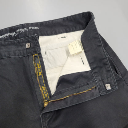 【中古品】【メンズ】 NEIGHBORHOOD ネイバーフッド KENDALL NARROW CHINO PANTS 141ARNH-PTM03 ケンダルナロー チノパンツ 153-260715-as-09-izu サイズ：L カラー：ブラック 万代Net店