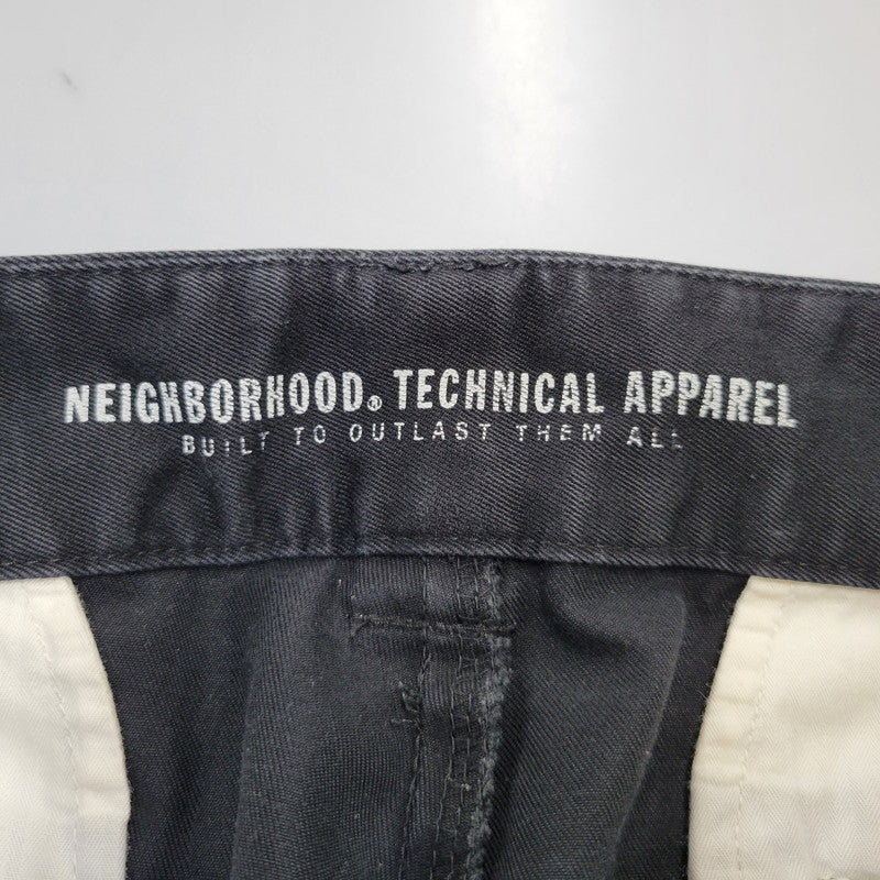 【中古品】【メンズ】 NEIGHBORHOOD ネイバーフッド KENDALL NARROW CHINO PANTS 141ARNH-PTM03 ケンダルナロー チノパンツ 153-260715-as-09-izu サイズ：L カラー：ブラック 万代Net店