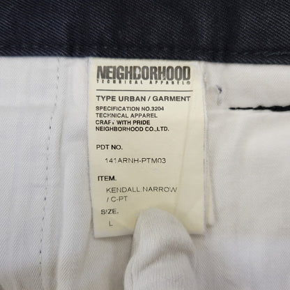 【中古品】【メンズ】 NEIGHBORHOOD ネイバーフッド KENDALL NARROW CHINO PANTS 141ARNH-PTM03 ケンダルナロー チノパンツ 153-260715-as-09-izu サイズ：L カラー：ブラック 万代Net店