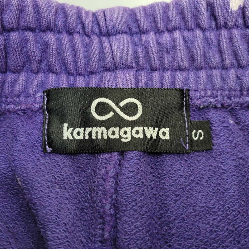 【中古品】【メンズ】 KARMAGAWA カラマグア × MINDSEEKER マインドシーカー BLEACH SWEAT PANTS ブリーチ スウェットパンツ 153-260715-as-10-izu サイズ：S/M カラー：パープル 万代Net店