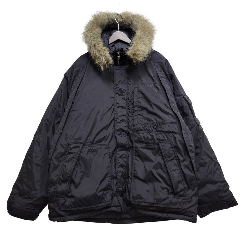 【中古品】【メンズ】 SOUTHPOLE サウスポール HOODED DOWN JACKET フーデッド ダウンジャケット ファー付き 146-260715-as-13-izu サイズ：XL カラー：ブラック 万代Net店