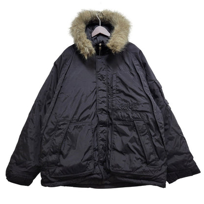 【中古品】【メンズ】 SOUTHPOLE サウスポール HOODED DOWN JACKET フーデッド ダウンジャケット ファー付き 146-260715-as-13-izu サイズ：XL カラー：ブラック 万代Net店