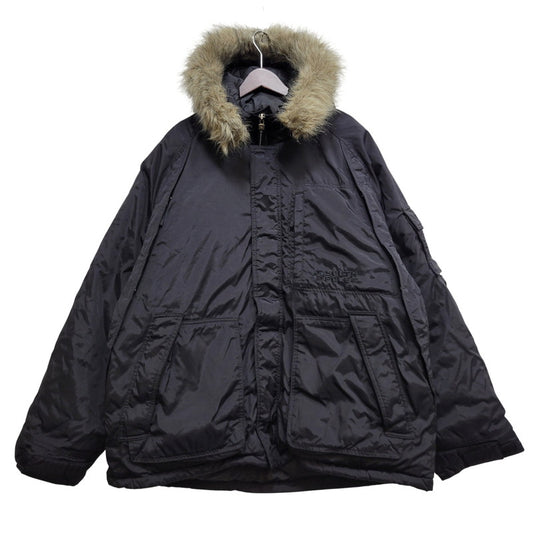 【中古品】【メンズ】 SOUTHPOLE サウスポール HOODED DOWN JACKET フーデッド ダウンジャケット ファー付き 146-260715-as-13-izu サイズ：XL カラー：ブラック 万代Net店