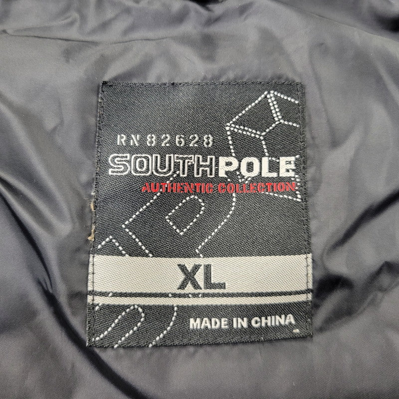 【中古品】【メンズ】 SOUTHPOLE サウスポール HOODED DOWN JACKET フーデッド ダウンジャケット ファー付き 146-260715-as-13-izu サイズ：XL カラー：ブラック 万代Net店