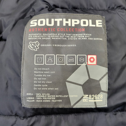 【中古品】【メンズ】 SOUTHPOLE サウスポール HOODED DOWN JACKET フーデッド ダウンジャケット ファー付き 146-260715-as-13-izu サイズ：XL カラー：ブラック 万代Net店
