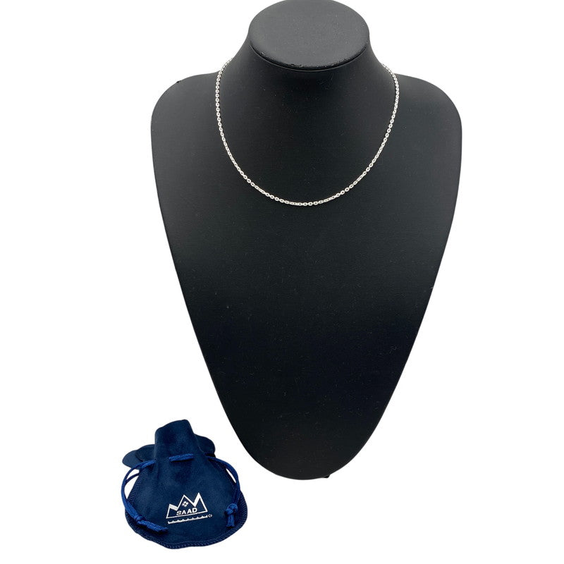 【中古品】【メンズ/レディース】 SAAD サード 925 AZUKI CHAIN NECKLACE アズキ チェーン ネックレス アクセサリー 191-260709-kh-04-izu カラー：シルバー 万代Net店