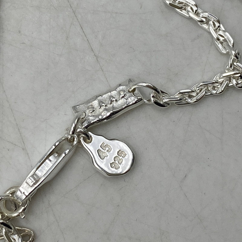 【中古品】【メンズ/レディース】 SAAD サード 925 AZUKI CHAIN NECKLACE アズキ チェーン ネックレス アクセサリー 191-260709-kh-04-izu カラー：シルバー 万代Net店