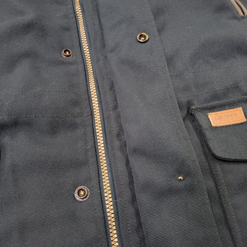 【中古品】【メンズ】 OUTBACK アウトバック LEATHER COLLAR FLEECE LINER DUCK HUNTING JACKET レザーカラー フリースライナー ダックハンティングジャケット 146-260715-as-11-izu カラー：グリーン 万代Net店
