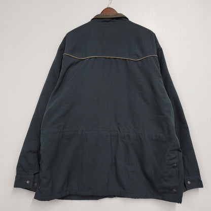 【中古品】【メンズ】 OUTBACK アウトバック LEATHER COLLAR FLEECE LINER DUCK HUNTING JACKET レザーカラー フリースライナー ダックハンティングジャケット 146-260715-as-11-izu カラー：グリーン 万代Net店