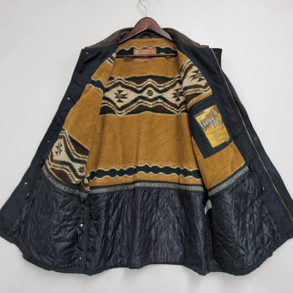 【中古品】【メンズ】 OUTBACK アウトバック LEATHER COLLAR FLEECE LINER DUCK HUNTING JACKET レザーカラー フリースライナー ダックハンティングジャケット 146-260715-as-11-izu カラー：グリーン 万代Net店