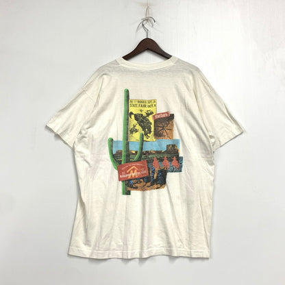 【現状渡し品】【メンズ】 USED ユーズド 両シングル 90S "MARLBORO COUNTRY STORE" マルボロ カントリー ストア S S TEE ショートスリーブ Tシャツ トップス 半袖 146-260712-ya-05-izu サイズ：下記参照 カラー：ホワイト 万代Net店