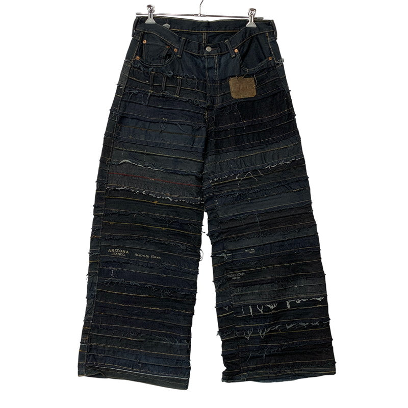 【中古品】【メンズ】 USED 再構築 REMAKE WIDE DENIM PANTS リメイク ワイド デニム パンツ ボトムス ズボン 157-260711-cs-05-izu カラー：ブラック 万代Net店