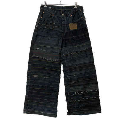 【中古品】【メンズ】 USED 再構築 REMAKE WIDE DENIM PANTS リメイク ワイド デニム パンツ ボトムス ズボン 157-260711-cs-05-izu カラー：ブラック 万代Net店