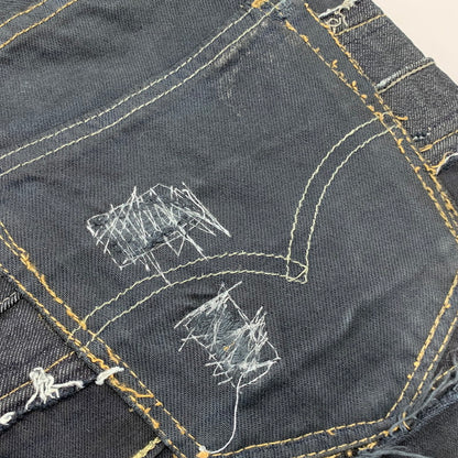 【中古品】【メンズ】 USED 再構築 REMAKE WIDE DENIM PANTS リメイク ワイド デニム パンツ ボトムス ズボン 157-260711-cs-05-izu カラー：ブラック 万代Net店