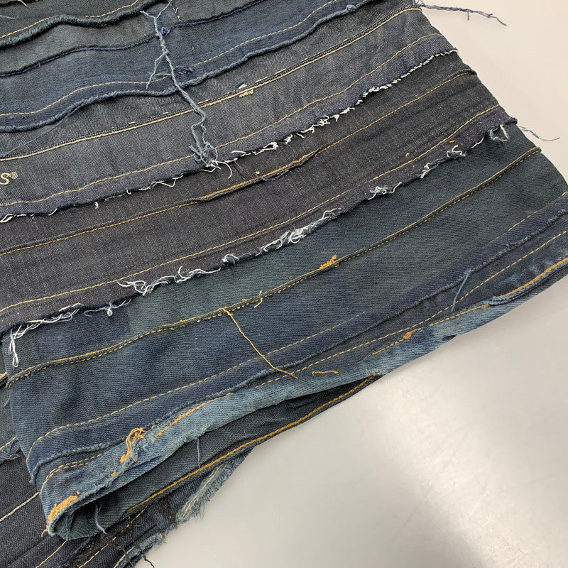 【中古品】【メンズ】 USED 再構築 REMAKE WIDE DENIM PANTS リメイク ワイド デニム パンツ ボトムス ズボン 157-260711-cs-05-izu カラー：ブラック 万代Net店