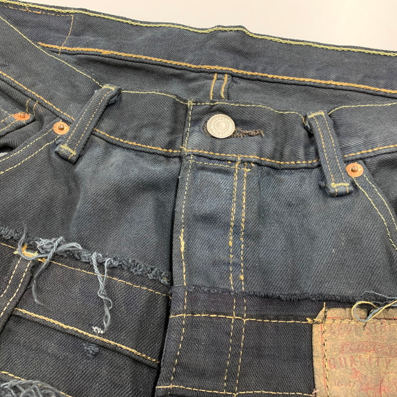 【中古品】【メンズ】 USED 再構築 REMAKE WIDE DENIM PANTS リメイク ワイド デニム パンツ ボトムス ズボン 157-260711-cs-05-izu カラー：ブラック 万代Net店