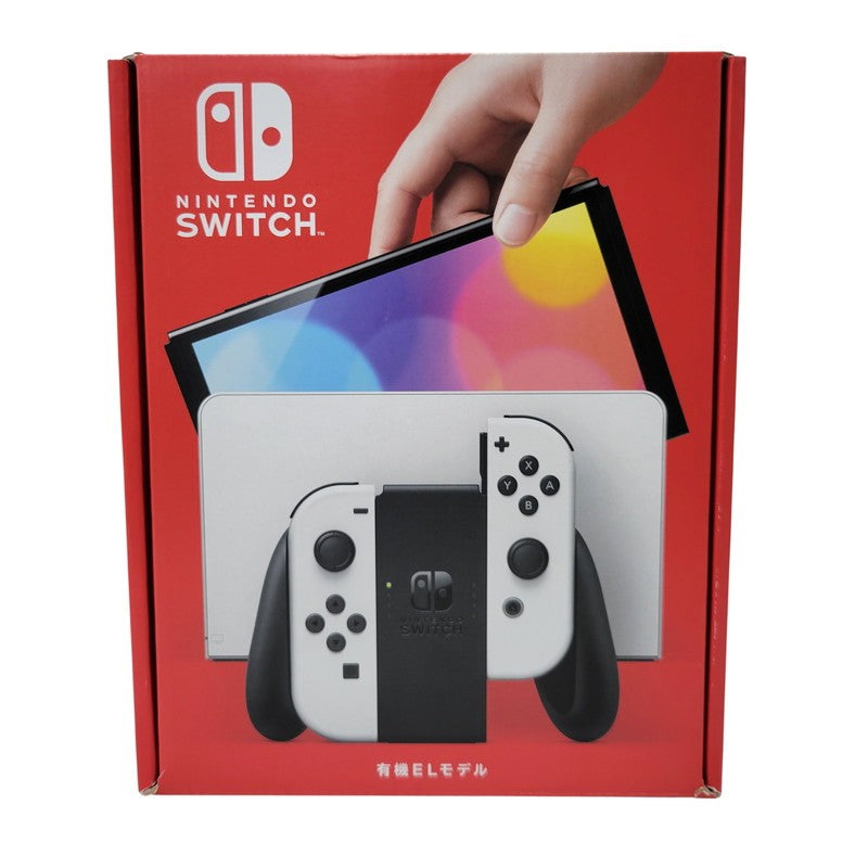 【中古美品】 【未使用】【ゲーム】Nintendo Switch (有機ELモデル) Joy-Con(L)/(R) ホワイト HEG-S-KAAAA(JPN) 任天堂 ニンテンドースイッチ 本体 034-260714-ay-02-izu 万代Net店