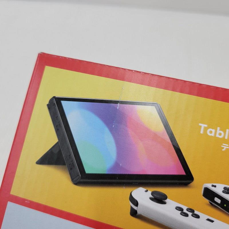 【中古美品】 【未使用】【ゲーム】Nintendo Switch (有機ELモデル) Joy-Con(L)/(R) ホワイト HEG-S-KAAAA(JPN) 任天堂 ニンテンドースイッチ 本体 034-260714-ay-02-izu 万代Net店