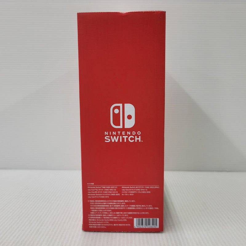 【中古美品】 【未使用】【ゲーム】Nintendo Switch (有機ELモデル) Joy-Con(L)/(R) ホワイト HEG-S-KAAAA(JPN) 任天堂 ニンテンドースイッチ 本体 034-260714-ay-02-izu 万代Net店