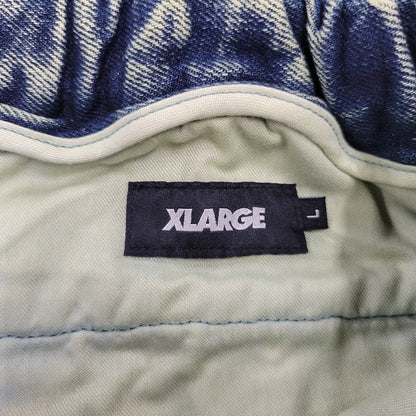 【中古品】【メンズ】 XLARGE エクストララージ OVERDYED DENIM EASY SHORT PANTS 101212031010 オーバーダイ デニム イージー ショートパンツ 153-260715-as-08-izu サイズ：L カラー：インディゴ系 万代Net店