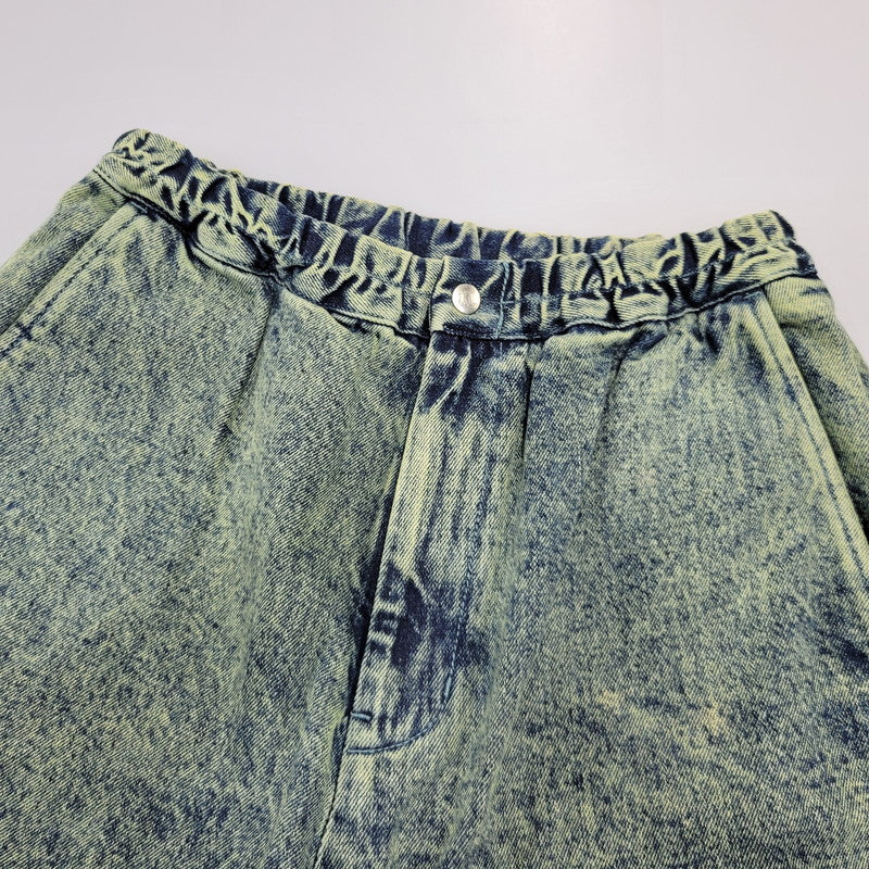【中古品】【メンズ】 XLARGE エクストララージ OVERDYED DENIM EASY SHORT PANTS 101212031010 オーバーダイ デニム イージー ショートパンツ 153-260715-as-08-izu サイズ：L カラー：インディゴ系 万代Net店