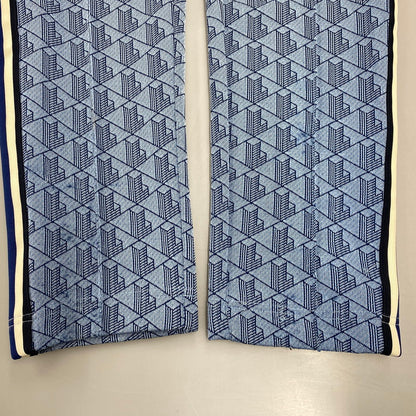 【中古品】【メンズ】 LACOSTE ラコステ XH1440 MONOGRAM JACQUARD TRACK PANTS モノグラム ジャガード トラック パンツ パンツ ボトムス ズボン 158-260710-cs-03-izu サイズ：XS カラー：ブルー 万代Net店