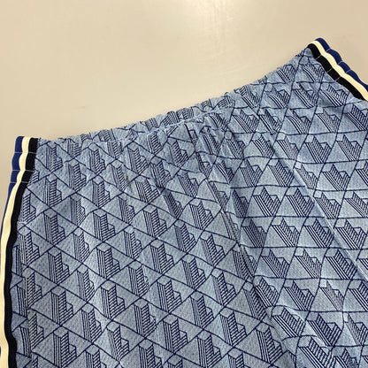 【中古品】【メンズ】 LACOSTE ラコステ XH1440 MONOGRAM JACQUARD TRACK PANTS モノグラム ジャガード トラック パンツ パンツ ボトムス ズボン 158-260710-cs-03-izu サイズ：XS カラー：ブルー 万代Net店