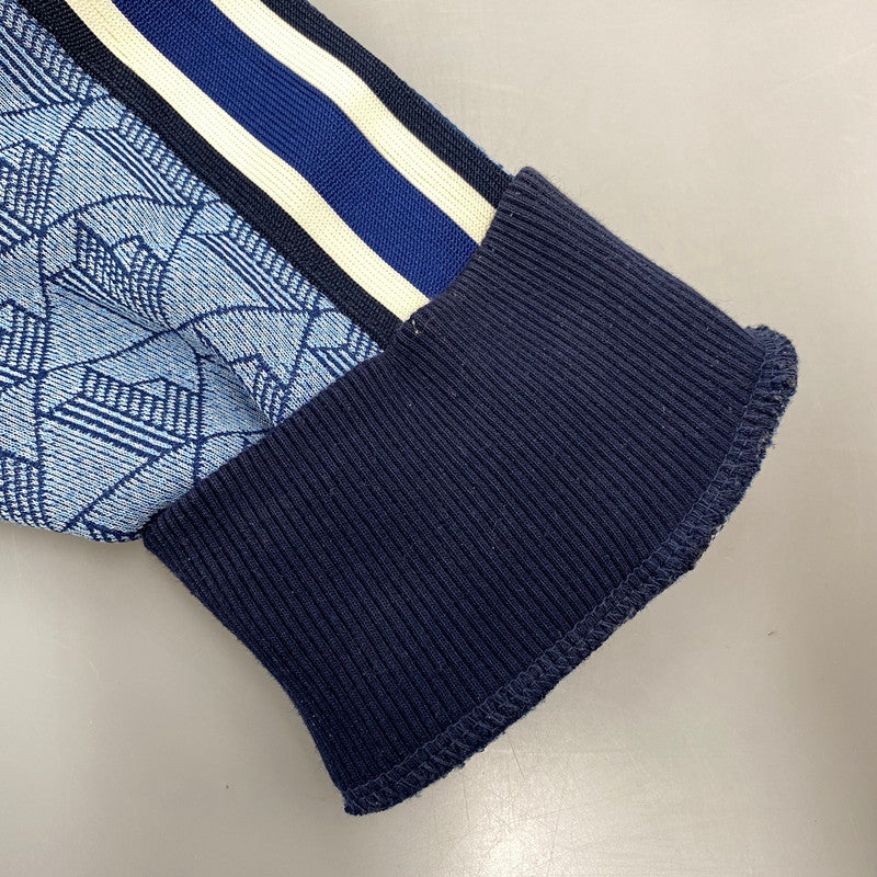 【中古品】【メンズ】 LACOSTE ラコステ SH1368 MONOGRAM JACQUARD TRACK JACKET モノグラム ジャガード トラック ジャケット 147-260710-cs-04-izu サイズ：L カラー：ブルー 万代Net店