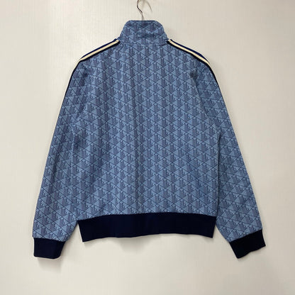 【中古品】【メンズ】 LACOSTE ラコステ SH1368 MONOGRAM JACQUARD TRACK JACKET モノグラム ジャガード トラック ジャケット 147-260710-cs-04-izu サイズ：L カラー：ブルー 万代Net店