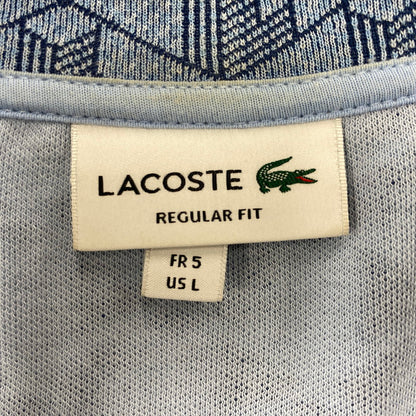 【中古品】【メンズ】 LACOSTE ラコステ SH1368 MONOGRAM JACQUARD TRACK JACKET モノグラム ジャガード トラック ジャケット 147-260710-cs-04-izu サイズ：L カラー：ブルー 万代Net店