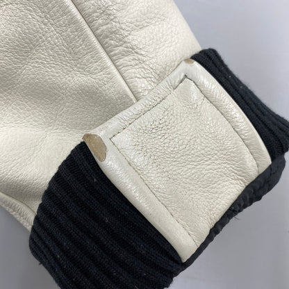 【中古品】【メンズ】 NITRAID ナイトレイド NR011-HJ07 MELTON STADIUM JUMPER メルトン スタジアム ジャンパー アウター 142-260710-cs-10-izu サイズ：2XL カラー：ブラック×ホワイト 万代Net店