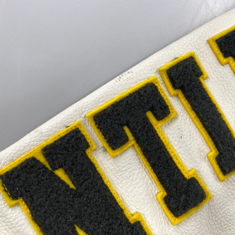 【中古品】【メンズ】 NITRAID ナイトレイド NR011-HJ07 MELTON STADIUM JUMPER メルトン スタジアム ジャンパー アウター 142-260710-cs-10-izu サイズ：2XL カラー：ブラック×ホワイト 万代Net店