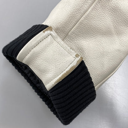 【中古品】【メンズ】 NITRAID ナイトレイド NR011-HJ07 MELTON STADIUM JUMPER メルトン スタジアム ジャンパー アウター 142-260710-cs-10-izu サイズ：2XL カラー：ブラック×ホワイト 万代Net店