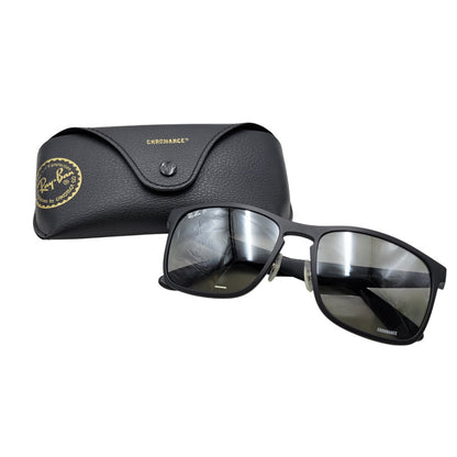 【中古品】【メンズ/レディース】 Ray-Ban レイバン CHROMANCE SUNGLASSES RB4264 クロマンス サングラス 小物 服飾雑貨 203-260710-ay-09-izu サイズ：58口18-145 カラー：ブラック 万代Net店