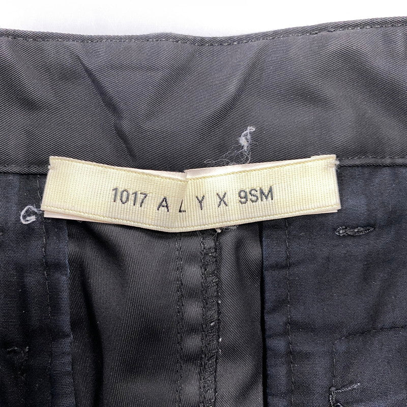 【現状渡し品】【メンズ】 1017 ALYX 9SM アリクス NYLON CARGO PANTS ナイロン カーゴ パンツ ボトムス ズボン 153-260710-cs-02-izu サイズ：48 カラー：ブラック 万代Net店