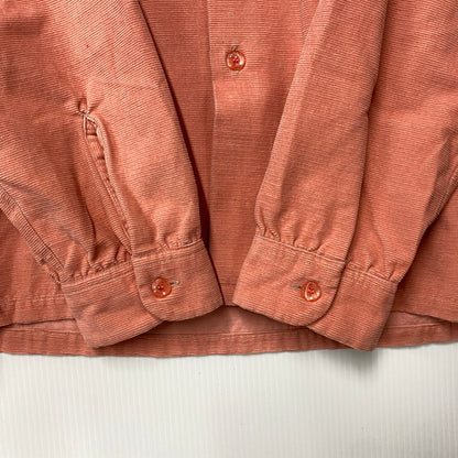 【中古品】【メンズ】 STYLE EYES スタイルアイズ SE25171 50STASTE CORDUROY OPEN COLOR SHIRT コーデュロイ オープン カラー シャツ トップス 長袖 145-260710-cs-06-izu サイズ：XL カラー：ピンク×ブラック 万代Net店