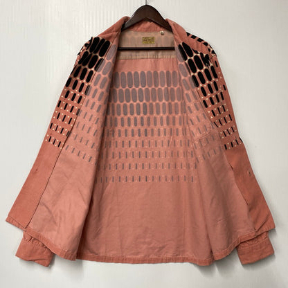 【中古品】【メンズ】 STYLE EYES スタイルアイズ SE25171 50STASTE CORDUROY OPEN COLOR SHIRT コーデュロイ オープン カラー シャツ トップス 長袖 145-260710-cs-06-izu サイズ：XL カラー：ピンク×ブラック 万代Net店