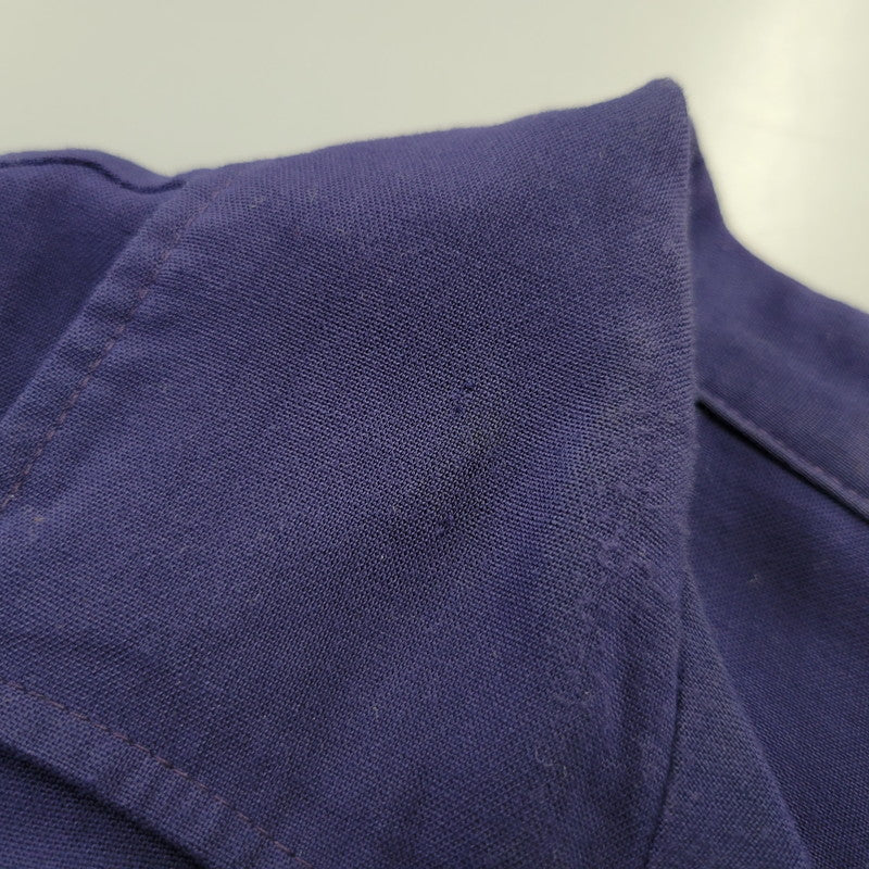 【中古品】【メンズ】 USED REMAKE PULLOVER SHIRT リメイク プルオーバー シャツ 半袖 146-260715-as-06-izu サイズ：XL カラー：ネイビー 万代Net店
