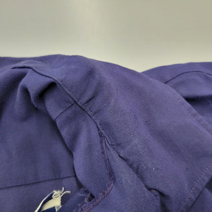 【中古品】【メンズ】 USED REMAKE PULLOVER SHIRT リメイク プルオーバー シャツ 半袖 146-260715-as-06-izu サイズ：XL カラー：ネイビー 万代Net店