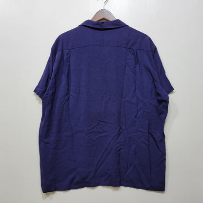 【中古品】【メンズ】 USED REMAKE PULLOVER SHIRT リメイク プルオーバー シャツ 半袖 146-260715-as-06-izu サイズ：XL カラー：ネイビー 万代Net店